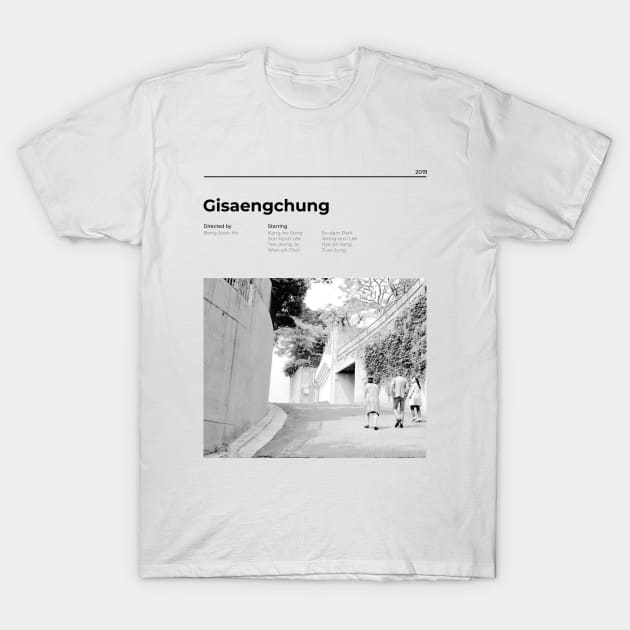 Gisaengchung (Parasite) - Minimalist Movie Poster -  Bong Joon Ho T-Shirt by notalizard